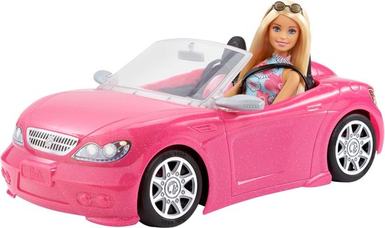 Voiture Barbie En Plastique Rose