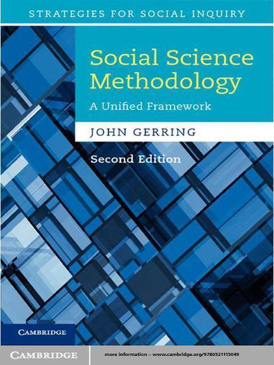 Strategies for Social Inquiry - Social Science Methodology