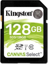 Kingston Technology Canvas Select flashgeheugen 128 GB SDXC Klasse 10 UHS-I