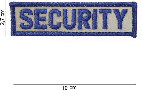 Embleem stof security reflecterend