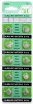 TIANQIU Knoopcel Batterij AG11/LR721/LR58/162 (10 stuks)