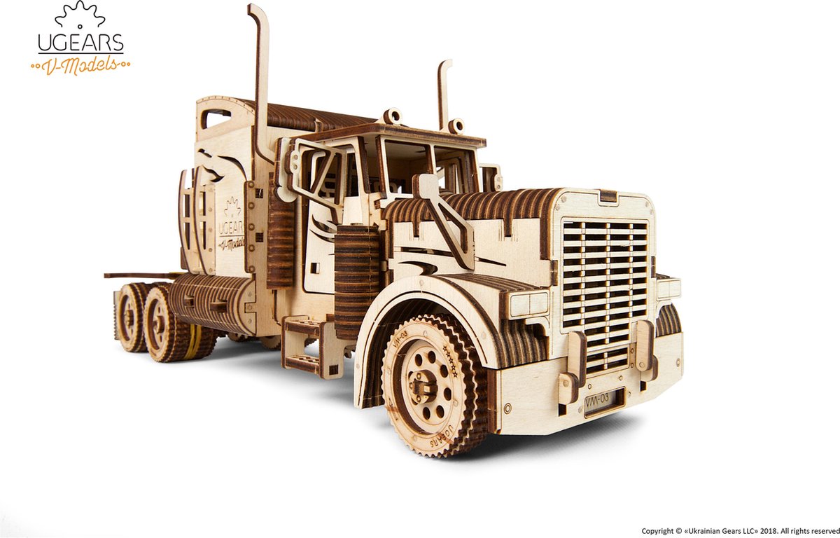 UGEARS Houten 3D Model - Heavy Boy Truck — afbeelding 21