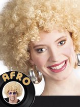 12 stuks: Pruik Afro - blond
