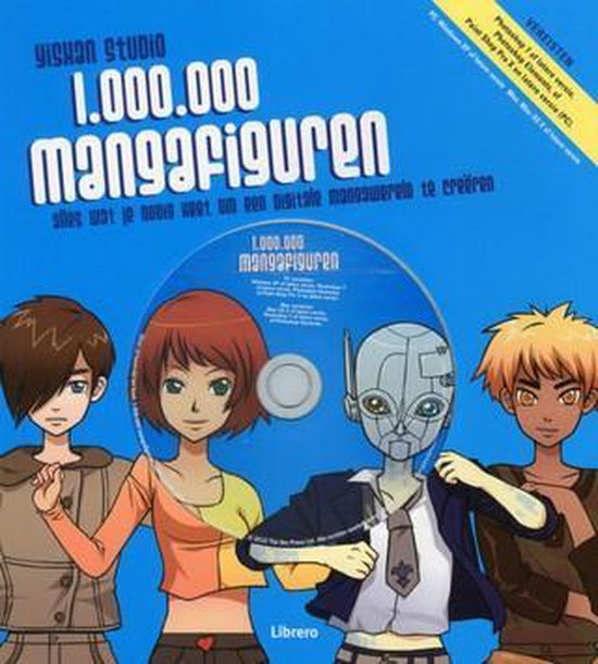 Cover van het boek '1.000.000 mangafiguren' van Yishan Li