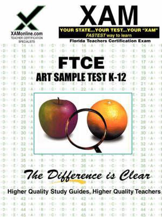 FTCE Art Sample Test K-12 Teacher Certification Test Prep Study Guide