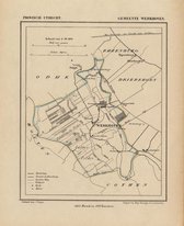 Historische kaart, plattegrond van gemeente Werkhoven in Utrecht uit 1867 door Kuyper van Kaartcadeau.com