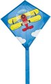 Invento Eenlijnskindervlieger Mini Eddy Biplane 30 Cm Blauw