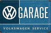 Retro Volkswagen Wandbord 'Garage' - Metaal - 40 x 60 cm