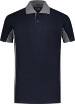 Workman Poloshirt Bi-Colour - 1402 navy / grijs - Maat S