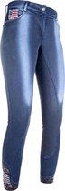 Pantalon d'équitation HKM -USA- jean bleu 42