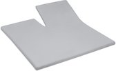 Cinderella - Topper hoeslaken met split (tot 15 cm) -  Katoen - 160x210 cm - Light Grey