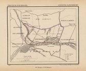 Historische kaart, plattegrond van gemeente Papendrecht in Zuid Holland uit 1867 door Kuyper van Kaartcadeau.com