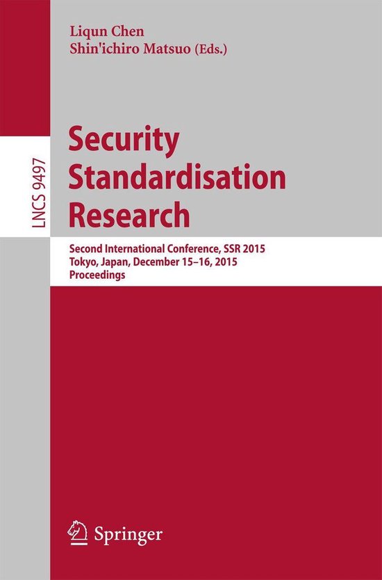 Springer Nature Proceedings Computer Science - Security Stan ... - cover