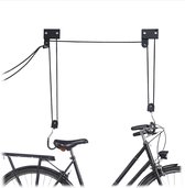 Relaxdays fietslift plafond - fietsophangsysteem garage - plafondlift fiets - universeel