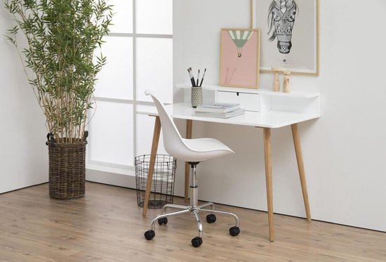 | 24Designs Bureaustoel Dex Office Witte Zitting | 24Designs Bureaustoel Dex Office Witte Zitting