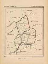 Historische kaart, plattegrond van gemeente Noordeloos in Zuid Holland uit 1867 door Kuyper van Kaartcadeau.com