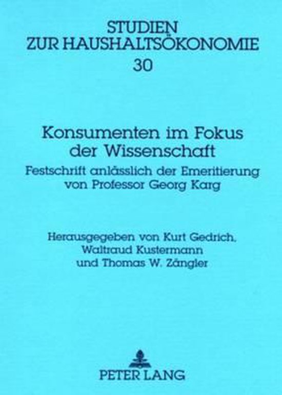 Konsumenten im Fokus der Wissenschaft - cover