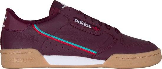 bol.com | adidas Continental 80 Sneakers - Maat 43 1/3 - Mannen - donker  rood