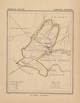 Historische kaart, plattegrond van gemeente Oostburg in Zeeland uit 1867 door Kuyper van Kaartcadeau.com