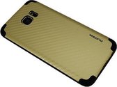 Xssive Hard Back Cover Case voor Samsung Galaxy S7 - Carbon Print - Goud