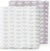 Fresk inbakerdoeken Leaves Mint 70x60 cm set van 2