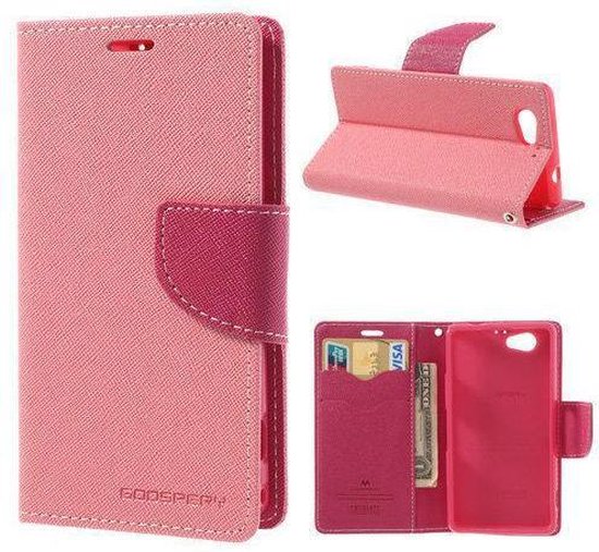 Reis thema Toegepast Mercury Fancy wallet Hoesjes Sony Xperia Z1 Compact roze | bol.com