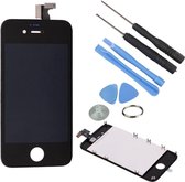 Complete LCD/display/scherm voor Apple iPhone 4S zwart  met gereedschap set