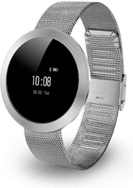 Smart band - Activity tracker met stalen bandje - Zilver | bol.com