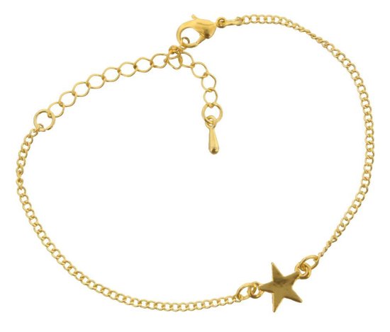 George Bernard huren menigte Gouden armband met sterretje 16-21cm. | bol.com
