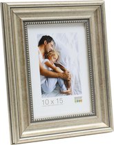 Deknudt Frames fotolijst S45HD1 - zilverkleur - parelbiesje - 13x13 cm