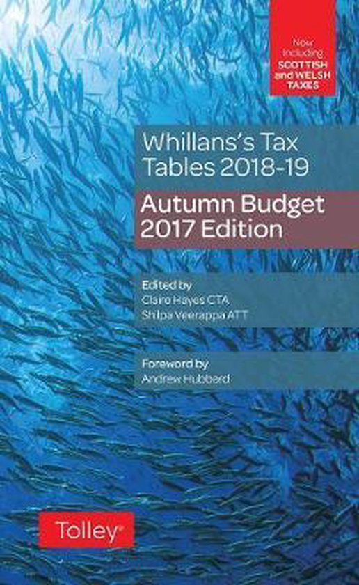 Whillans's Tax Tables 2018-19 (Budget edition) - cover