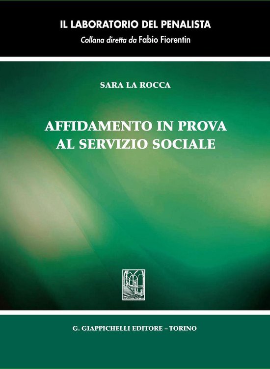 Affidamento in prova al servizio sociale - cover