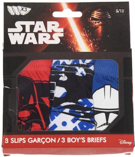 Star Wars ondergoed - slips 3 pack maat 6/8 jaar | bol.com