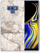 Geschikt voor Samsung Galaxy Note 9 TPU Hoesje Design Marmer Beige