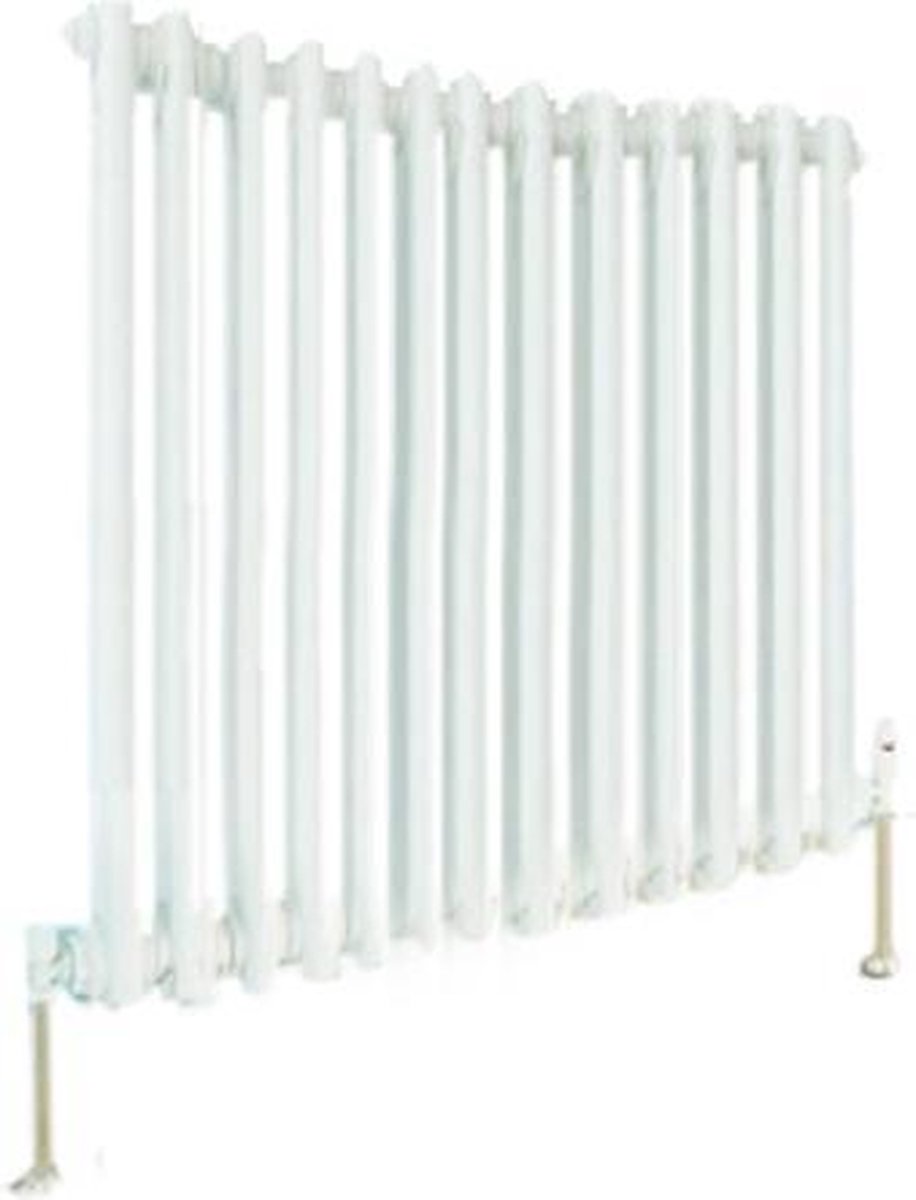 Design radiator horizontaal 3 kolom staal wit 60x83,3cm 1133 watt - Eastbrook Rivassa