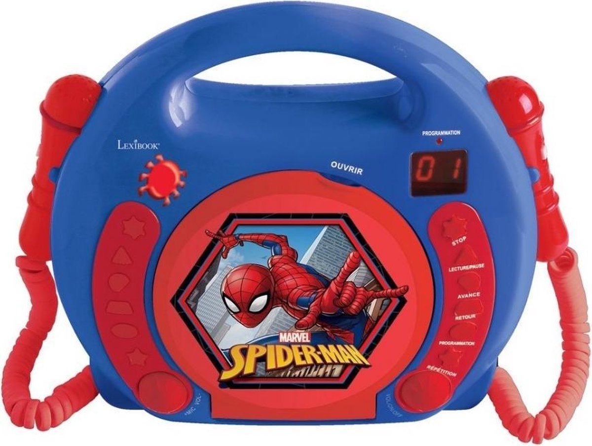 Lexibook Disney Spiderman - CD speler met microfoon - Spiderman speelgoed -  Disney... | bol.com