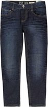LEMMI - Donkerblauwe elastische jeans met slanke pijp