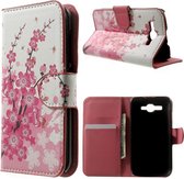 Huawei Y520 book case hoesje bloemen