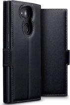 Sony Xperia L2 hoesje - CaseBoutique - Zwart - Leer