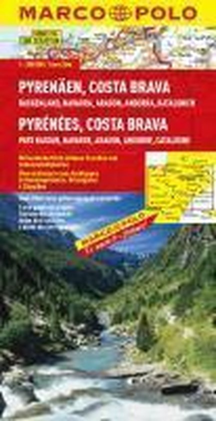 Cover van het boek 'Spanien Pyrenaen Costa Brava Navarra Aragon Andorra Kantalonien blatt 3  1:300.000' van Marco Polo