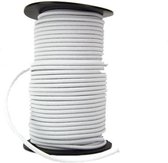 Corde élastique de 50 mètres - 10 mm - BLANC - élastique en rouleau