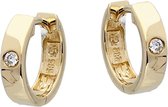 Glow Gouden klap-oorringen met Diamant 0.046ct. 207.2003.00