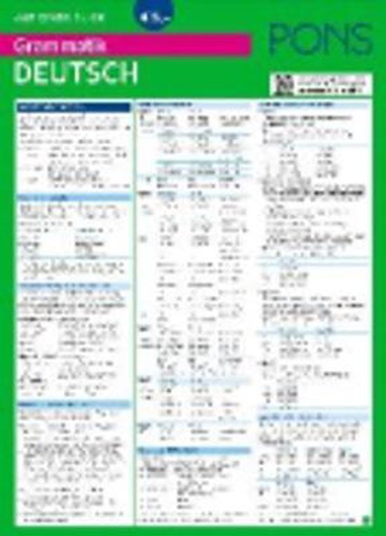 PONS Grammatik auf einen Blick Deutsch - cover