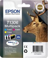 EPSON T1306 inktcartridge drie kleuren extra high capacity 3 x 10.1ml 3-pack RF-AM blister DURABrite Ultra Ink