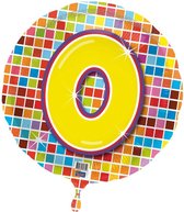 0 jaar Birthday Blocks folieballon - 43 cm