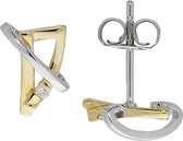 Glow 206.5202.00 Vrouwen Oorknoppen Goud 9,6mm 0,02ct