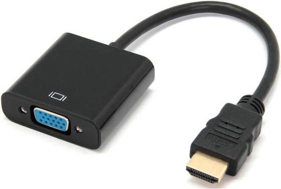 Papa tunnel eenzaam HDMI kabels - HDMI naar VGA adapter - HDMI male to VGA female - Full HD  1080P | bol.com