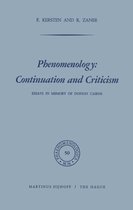 Phaenomenologica 50 - Phenomenology: Continuation and Criticism