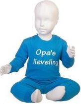 Fun2Wear Pyjama Opa's Lieveling blauw maat 128