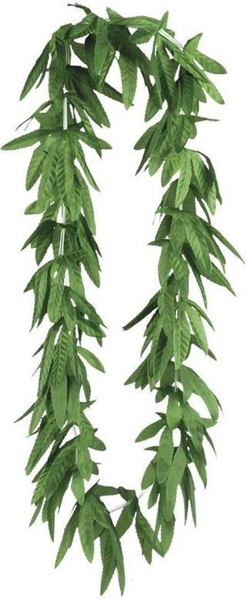 Groene, kunstmatige cannabis slingers.